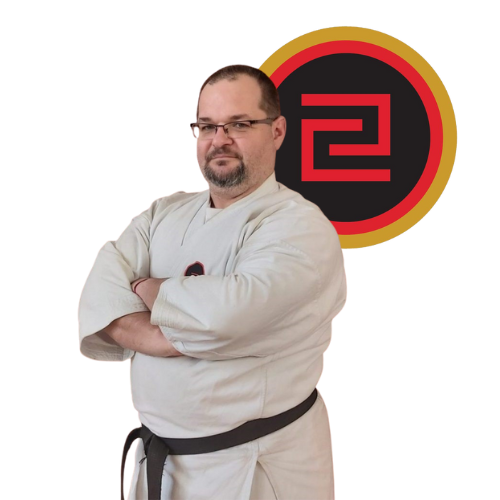 Blue and Orange Simple Aesthetic Sticker Badge Logo 2